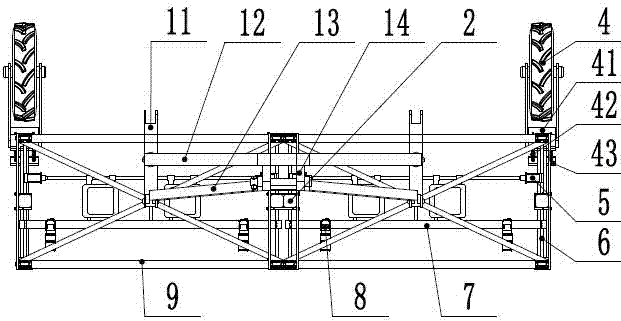 Step-by-step lifting free-dividing cotton topping machine