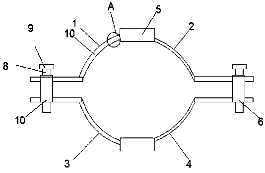 Iron accessory facilitating fastening