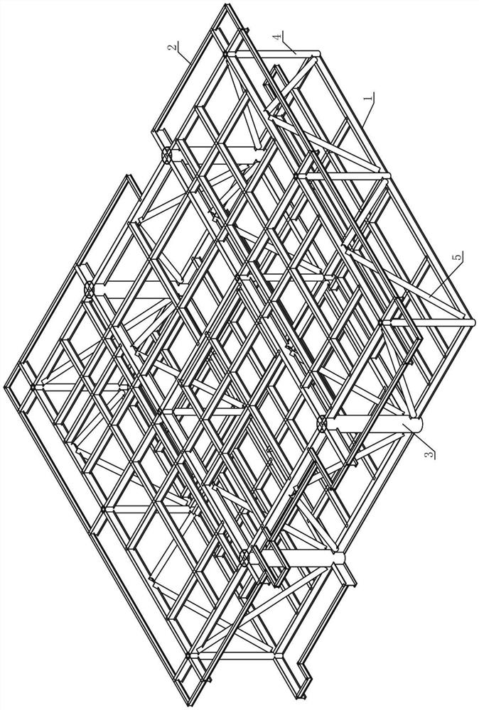 Plate-free tray type offshore substation upper module