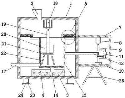 High-efficiency stirring device for production of ferric phosphate