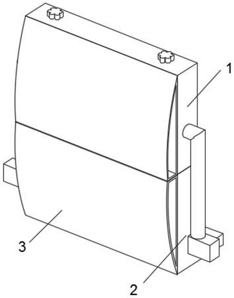 Spliced deep foundation pit slope protection device