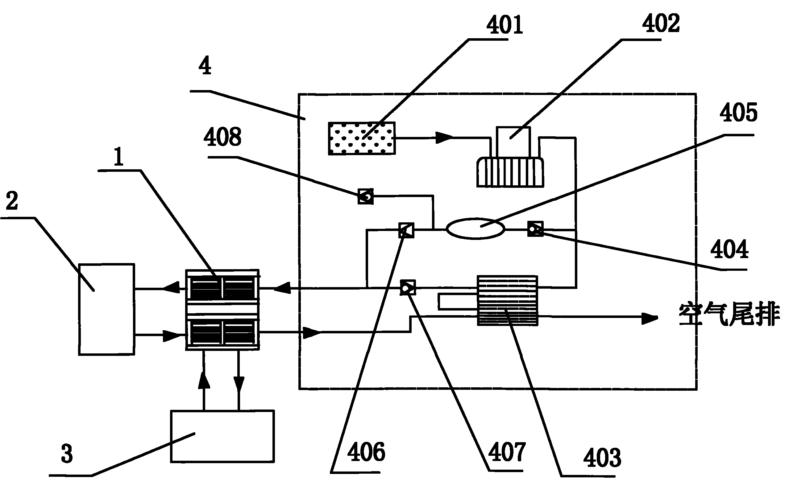 Fuel cell engine system and starting method thereof