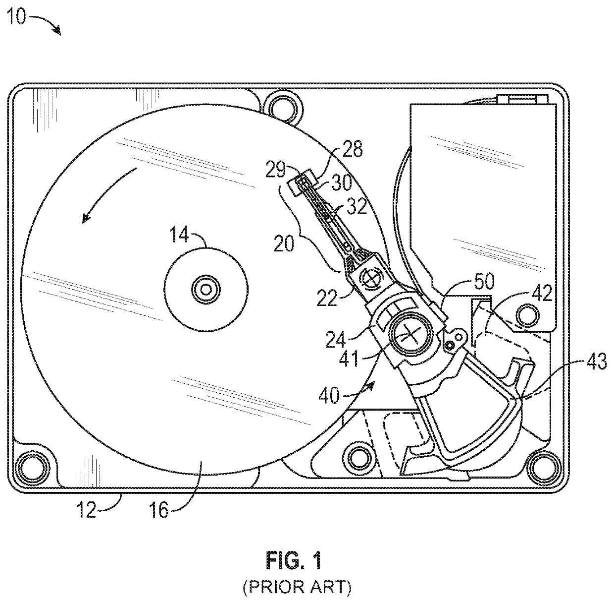 Current-assisted magnetic recording write head with wide conductive element in the write gap