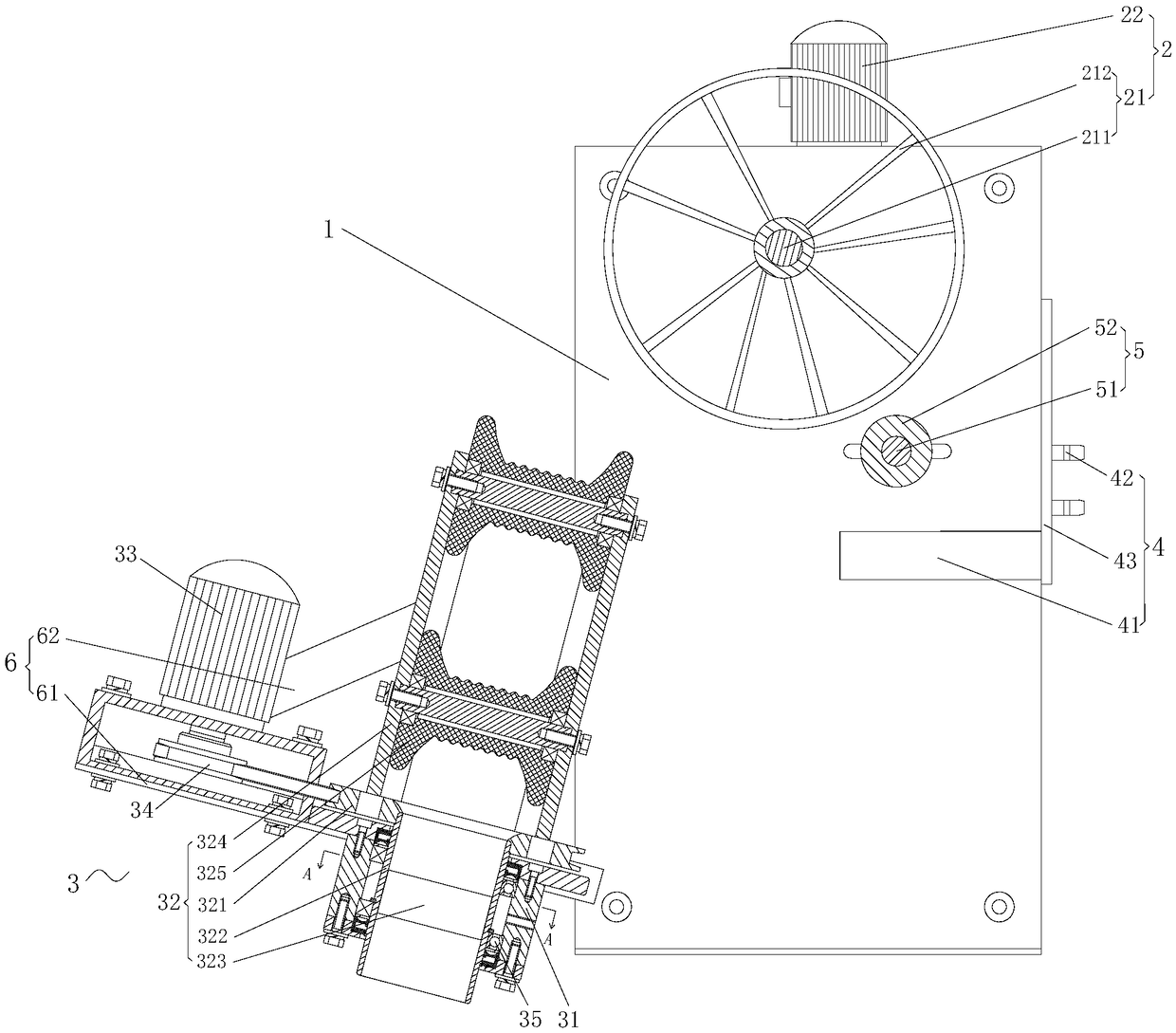 Untwisting device