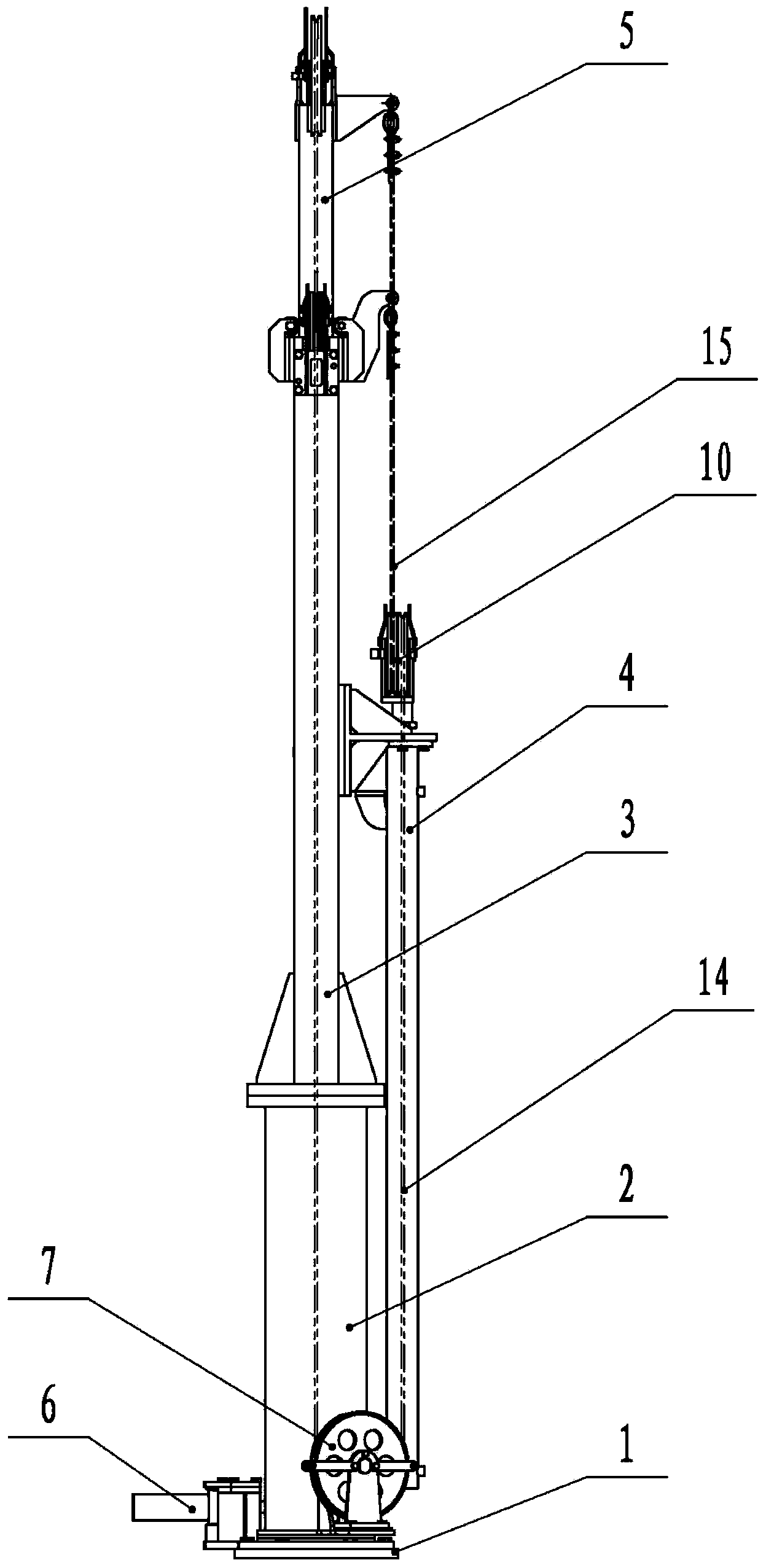 Manipulator device for seafloor drilling machine sampling pipe