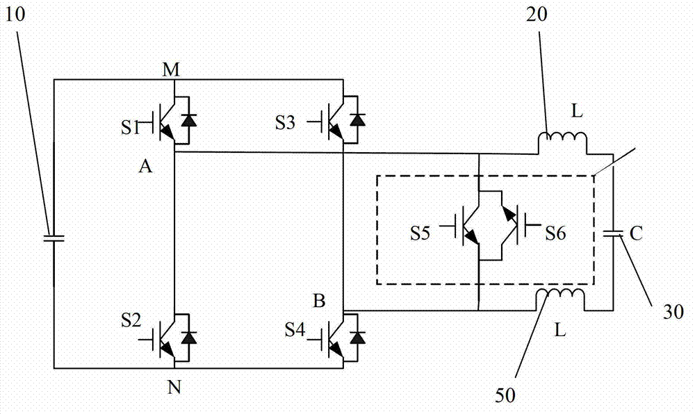 Monophase full-bridge inverter circuit and modulation method thereof