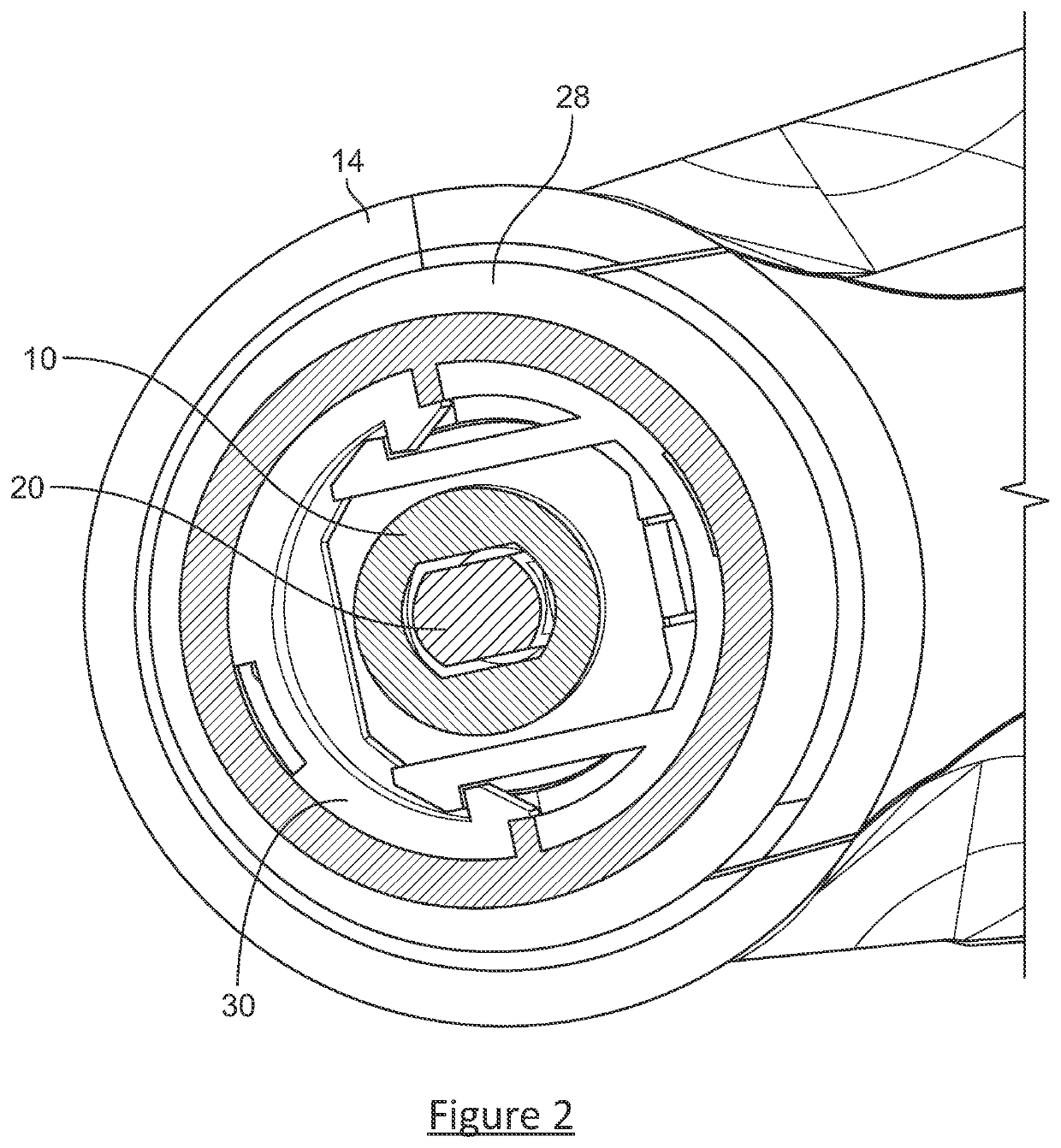 Vibration dampening connector for a nose hair trimmer