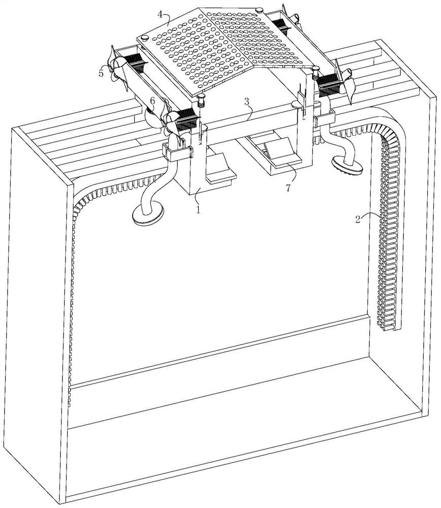 Train cleaning device