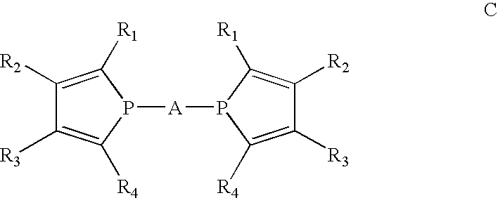 Phosphole and diphosphole ligands for catalysis