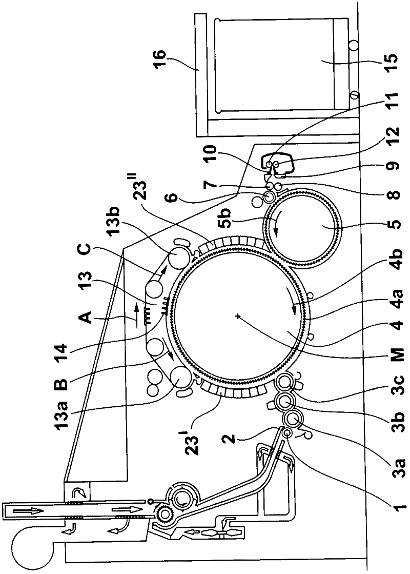 Carding machine carrier element with tensioning element