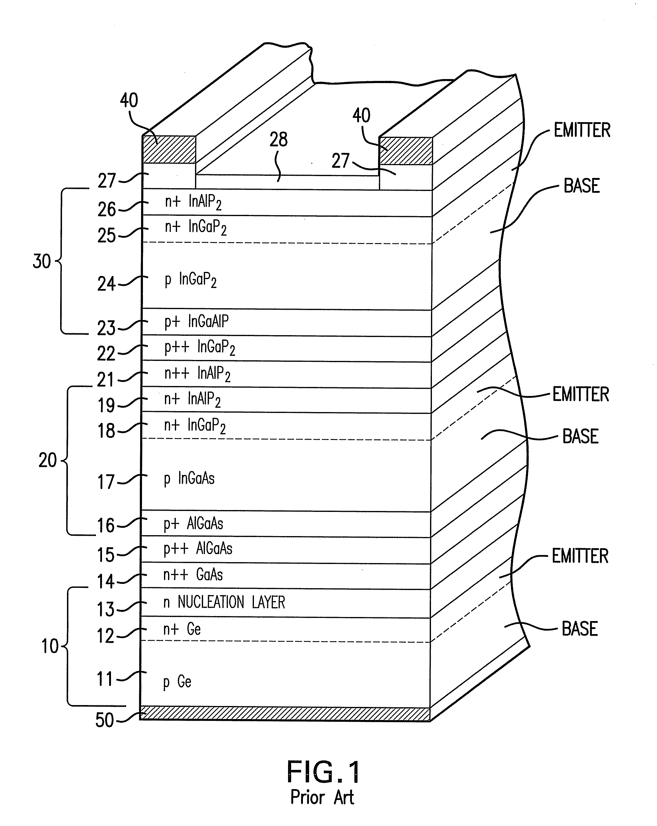 Grid design for iii-v compound semiconductor cell