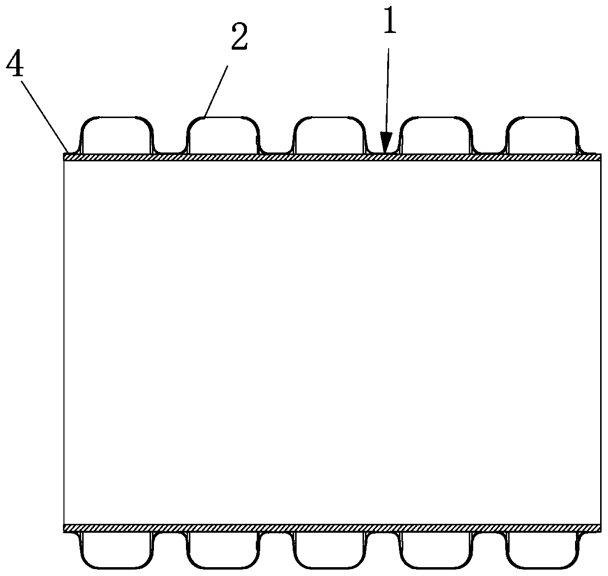 High-impact-resistance pillow-shaped composite sleeve and sleeve assembly