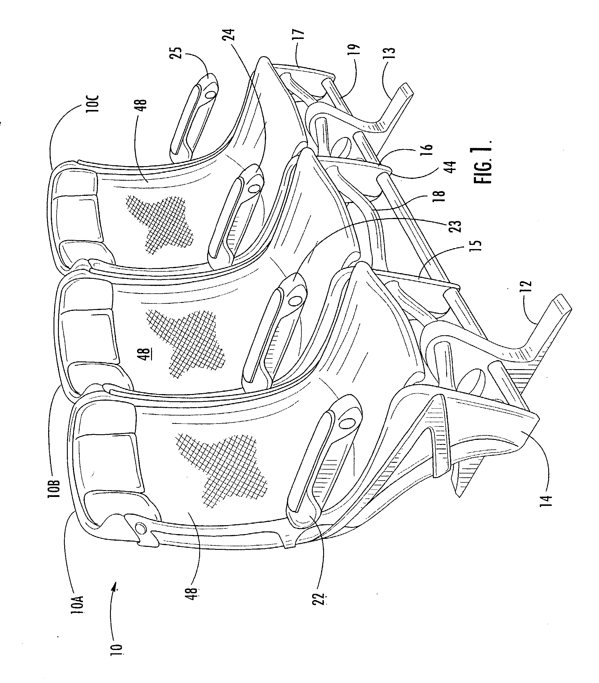 Curved beam aircraft passenger seat