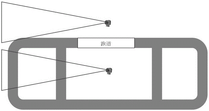 Undercarriage safety monitoring method based on course line and visible data fusion