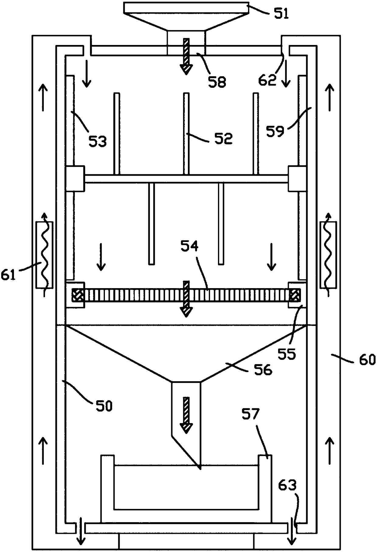 Waste mixed plastic recovery and separation device and method