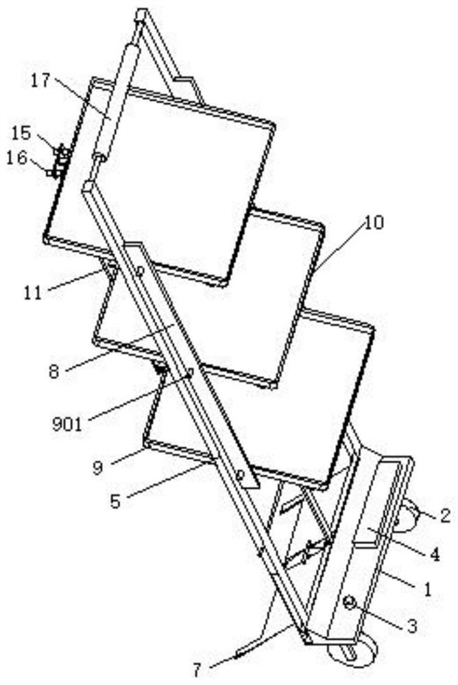 An improved obstetrics and gynecology medical instrument rack