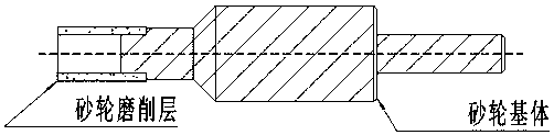 Grinding wheel applied to zirconia ceramic ferrule PC spherical surface and preparation method thereof