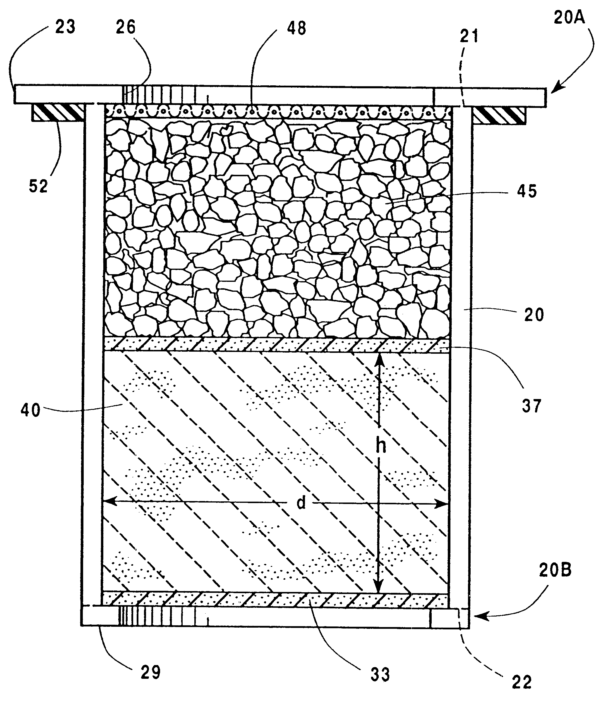 Separation of hydrocarbons from hydrocarbon containing liquid