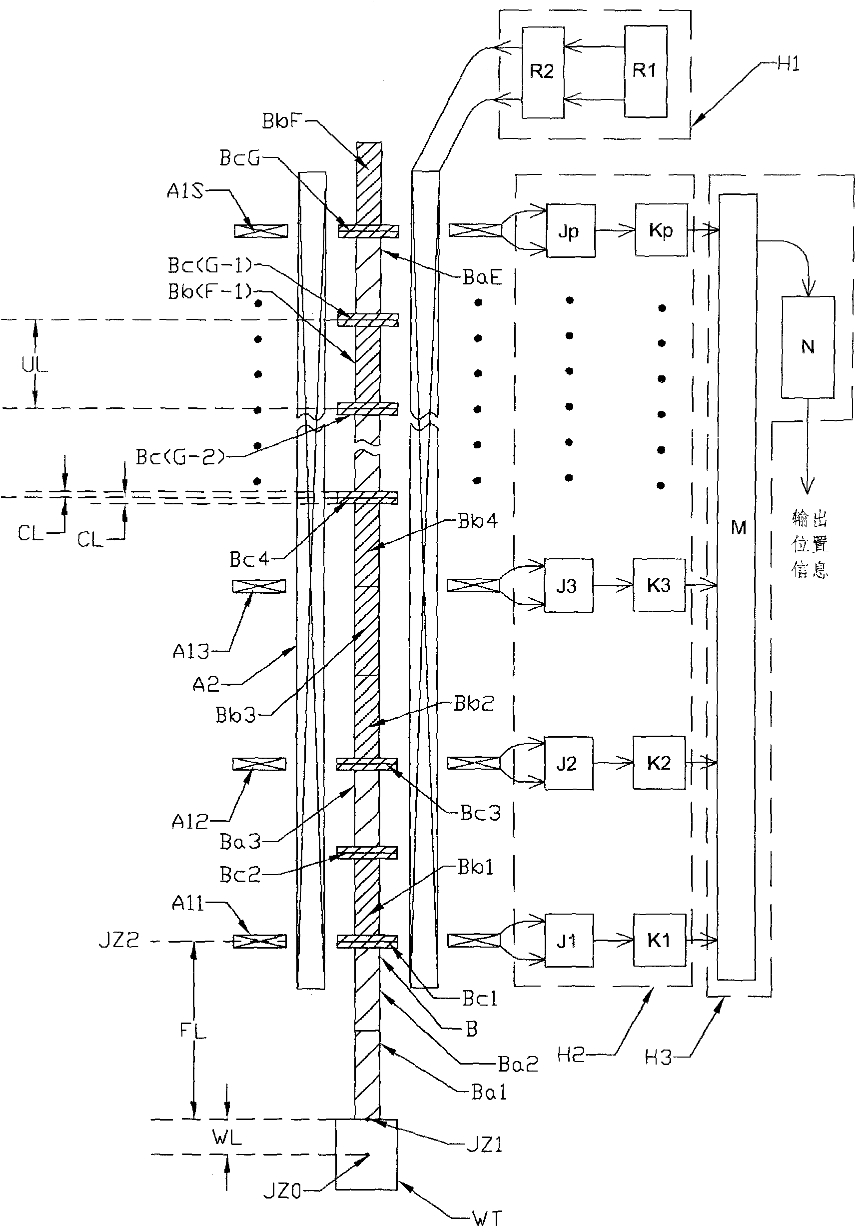 Position measurement device based on two-dimensional pseudo-random code