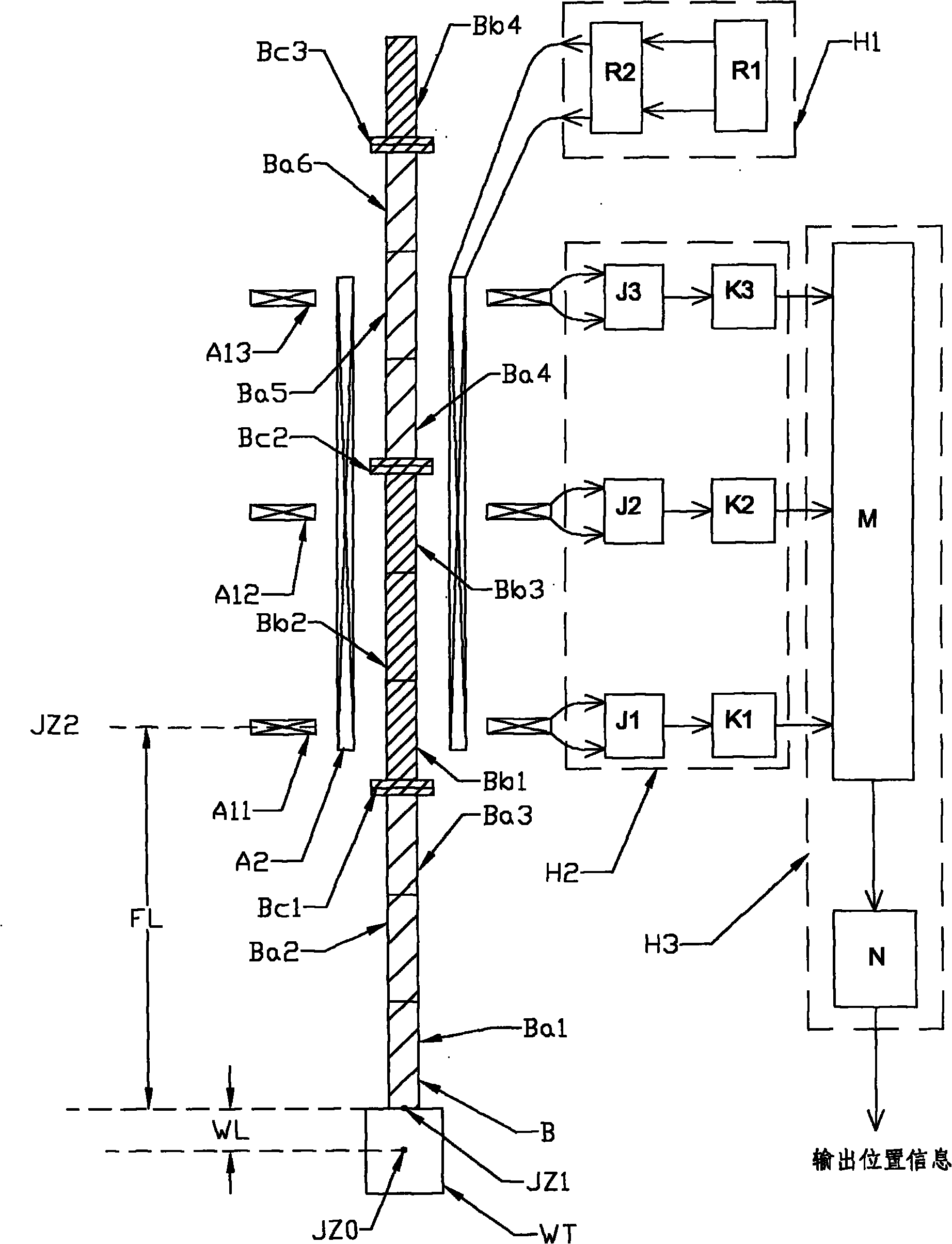 Position measurement device based on two-dimensional pseudo-random code