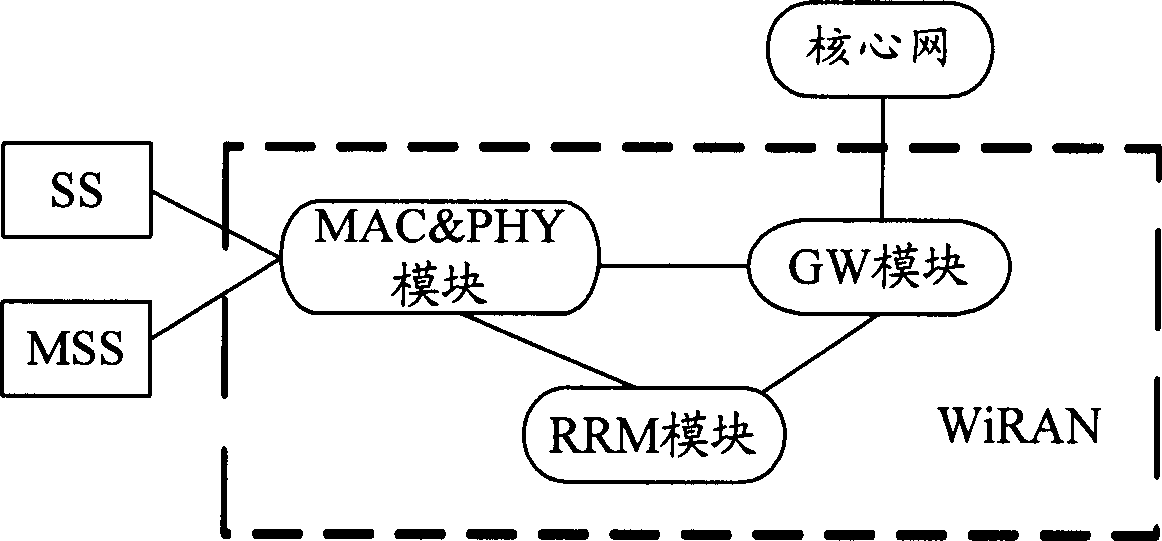 WiMAX system access network and core network access method