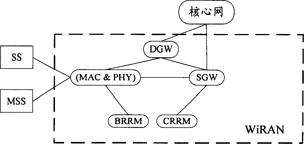 WiMAX system access network and core network access method