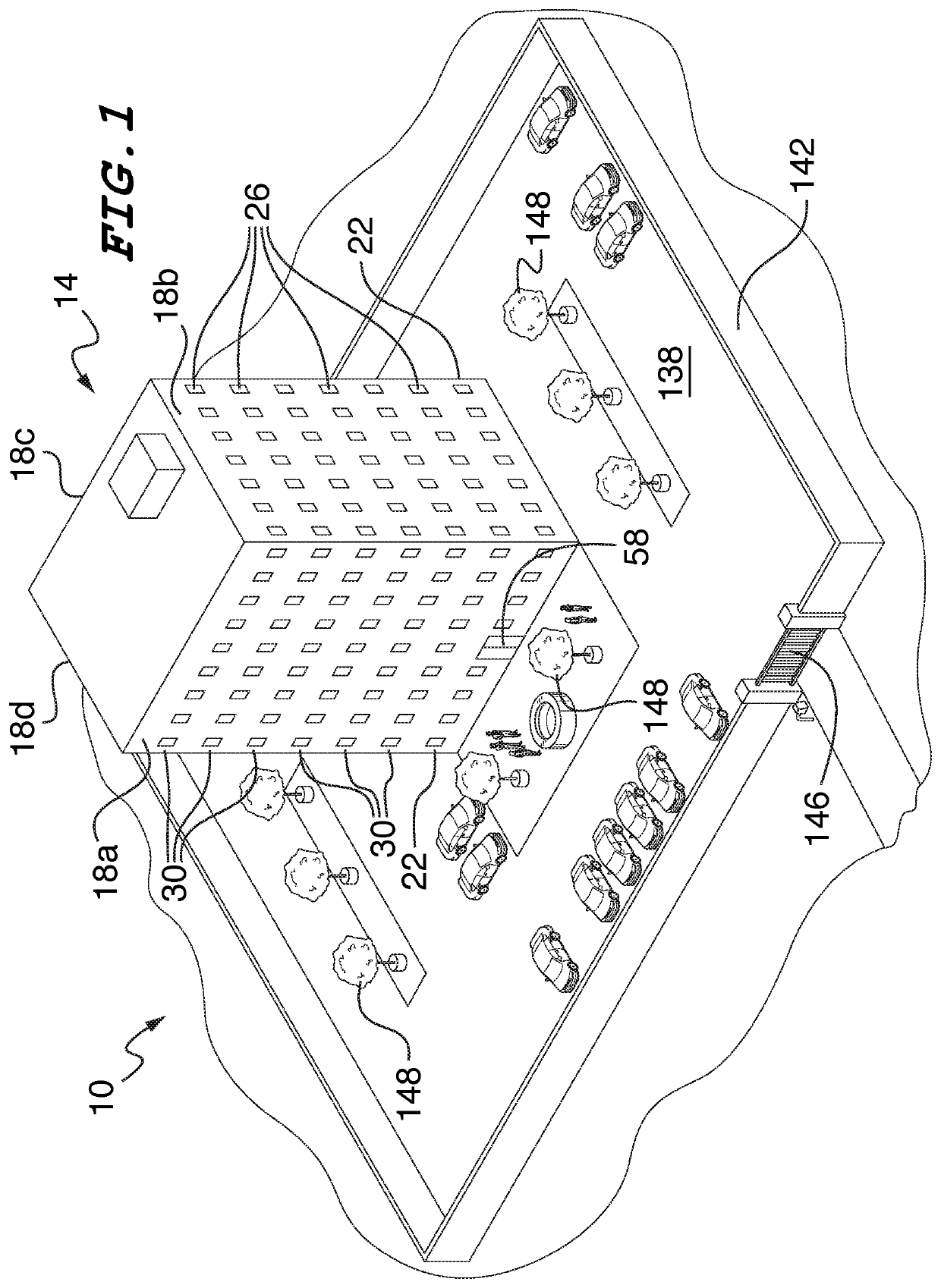 Interment system including desiccation vessel for securely and portably retaining decedent remains, and building structure for housing same