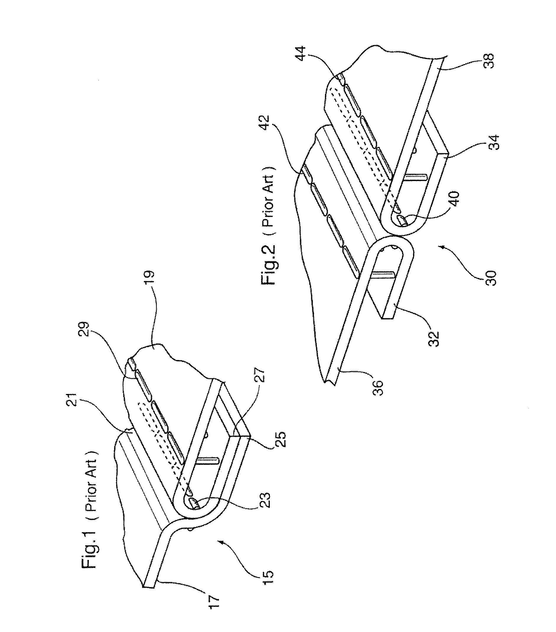 Flat seam construction for automotive upholstery