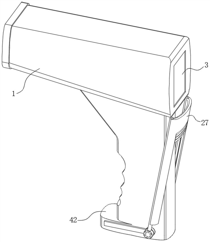 Infrared detection ultra-long distance non-contact forehead thermometer