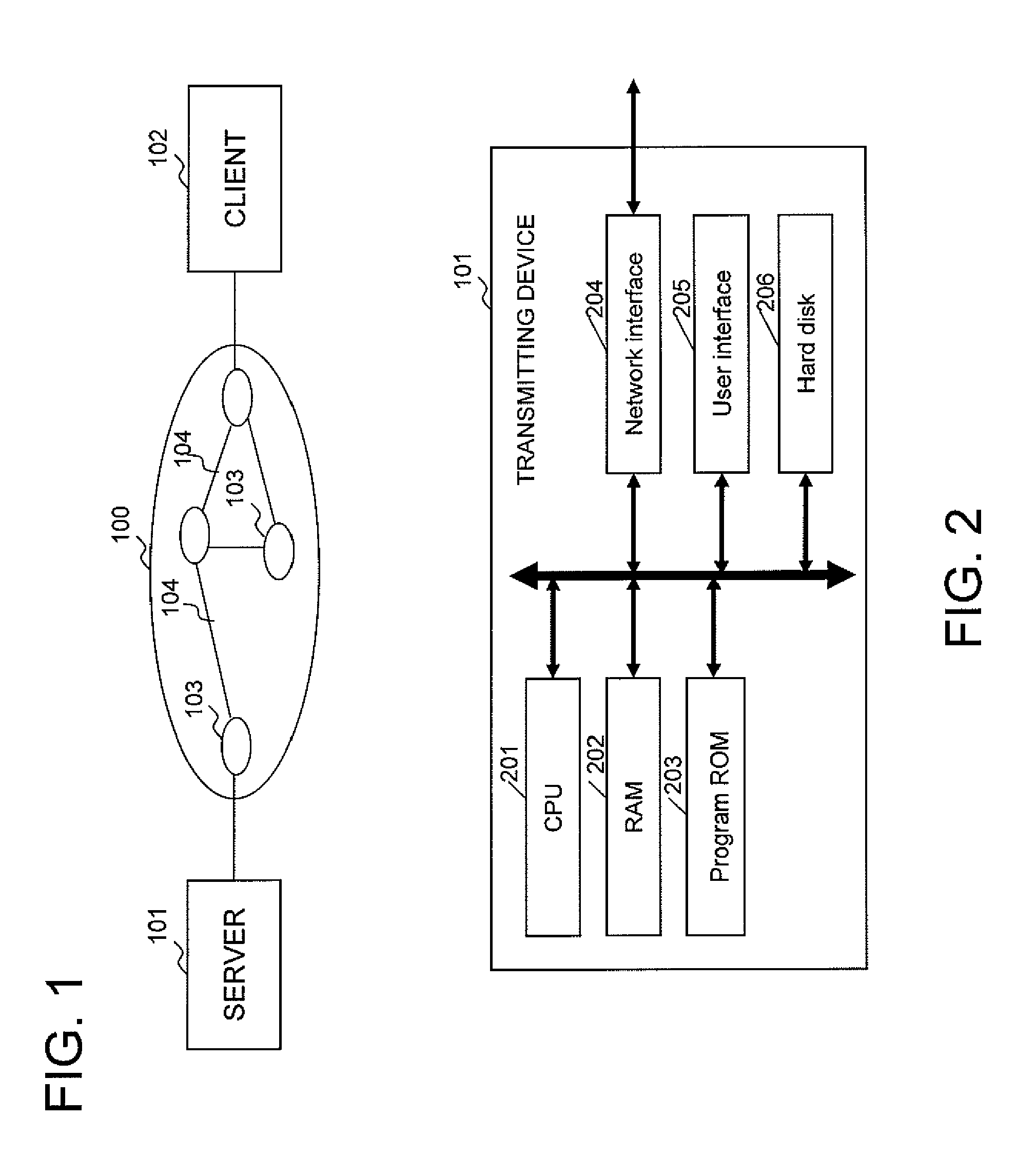 Method and device for transmiting data