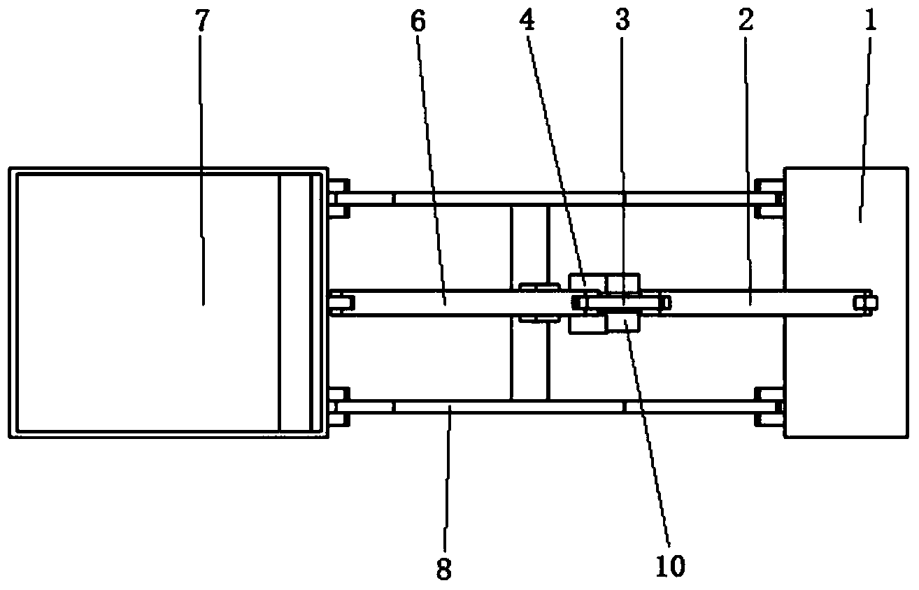 Two freedom degree controllable type loading mechanism with initiative metamorphic function