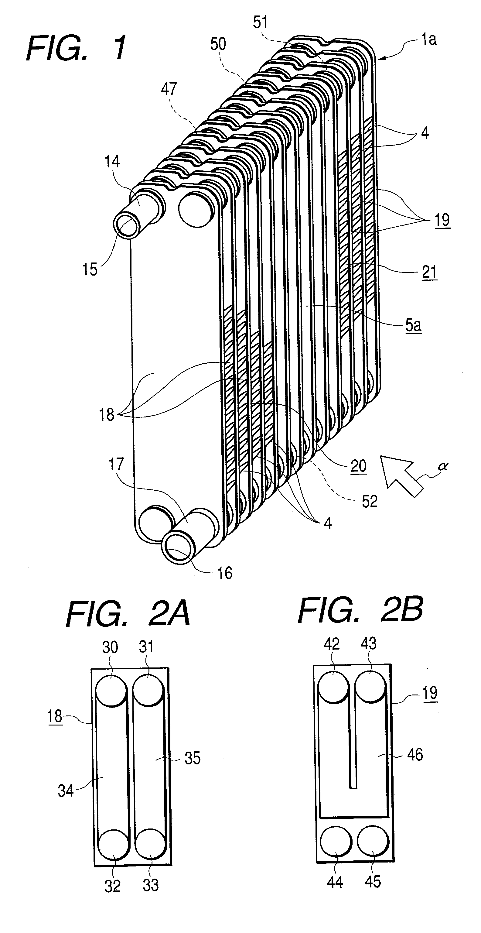 Stacked-type evaporator