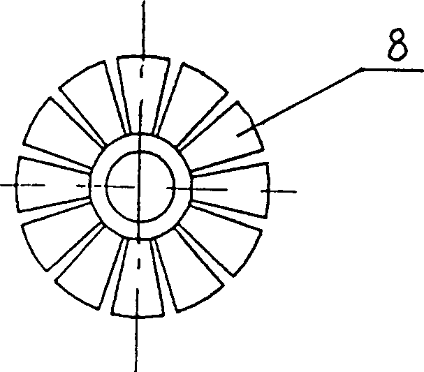 Projected closed water-atomizing nozzle