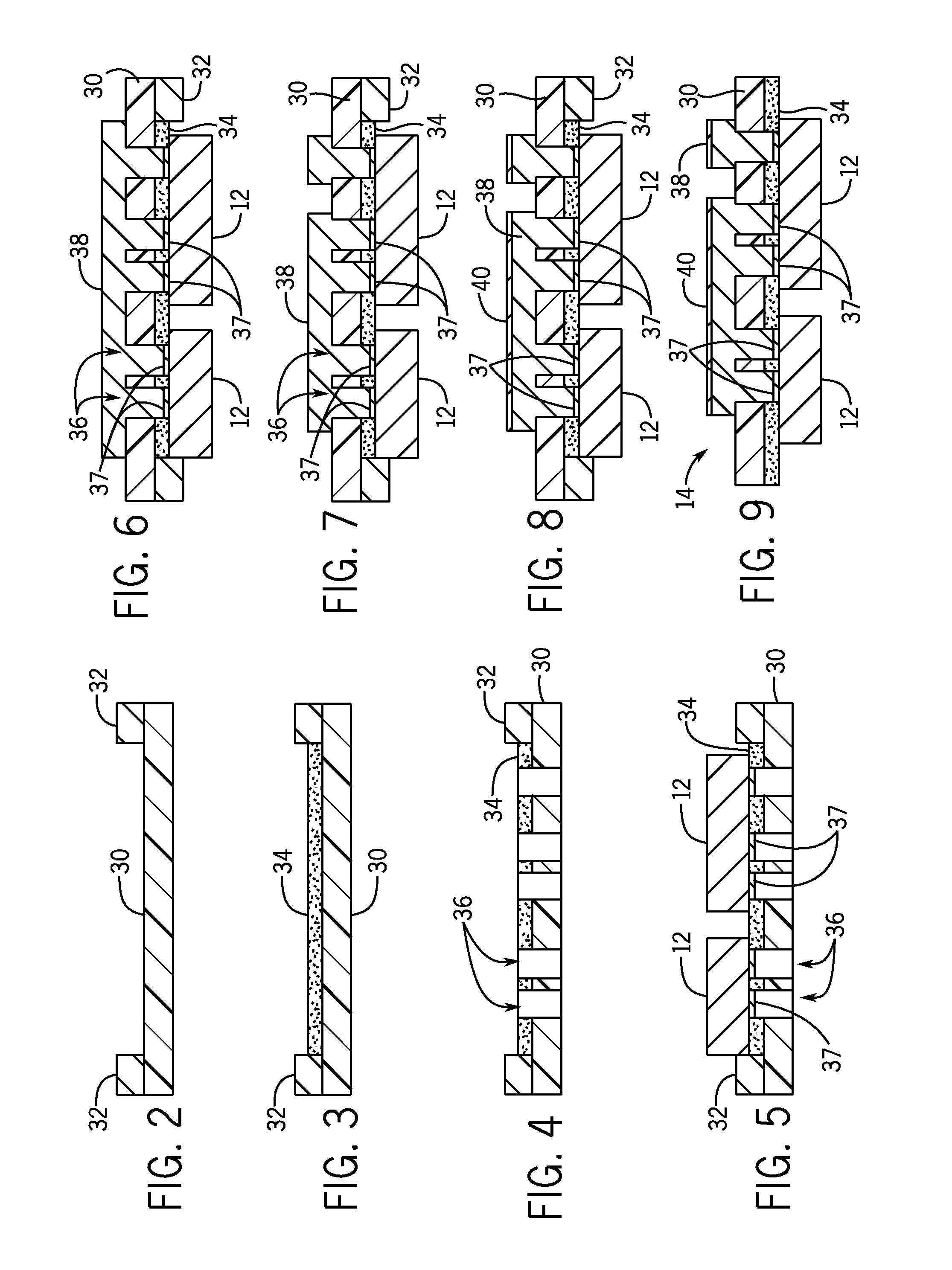 Power overlay structure with leadframe connections