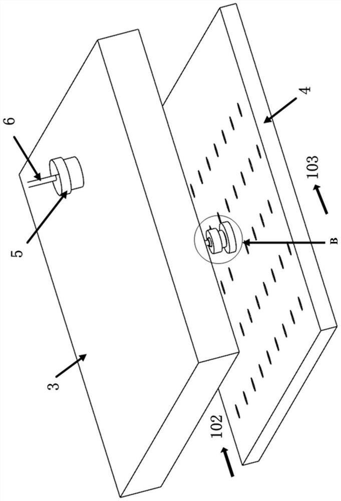 Static pressure measuring structure for wall surface of flame tube, connecting device, combustion chamber and combustion chamber test system