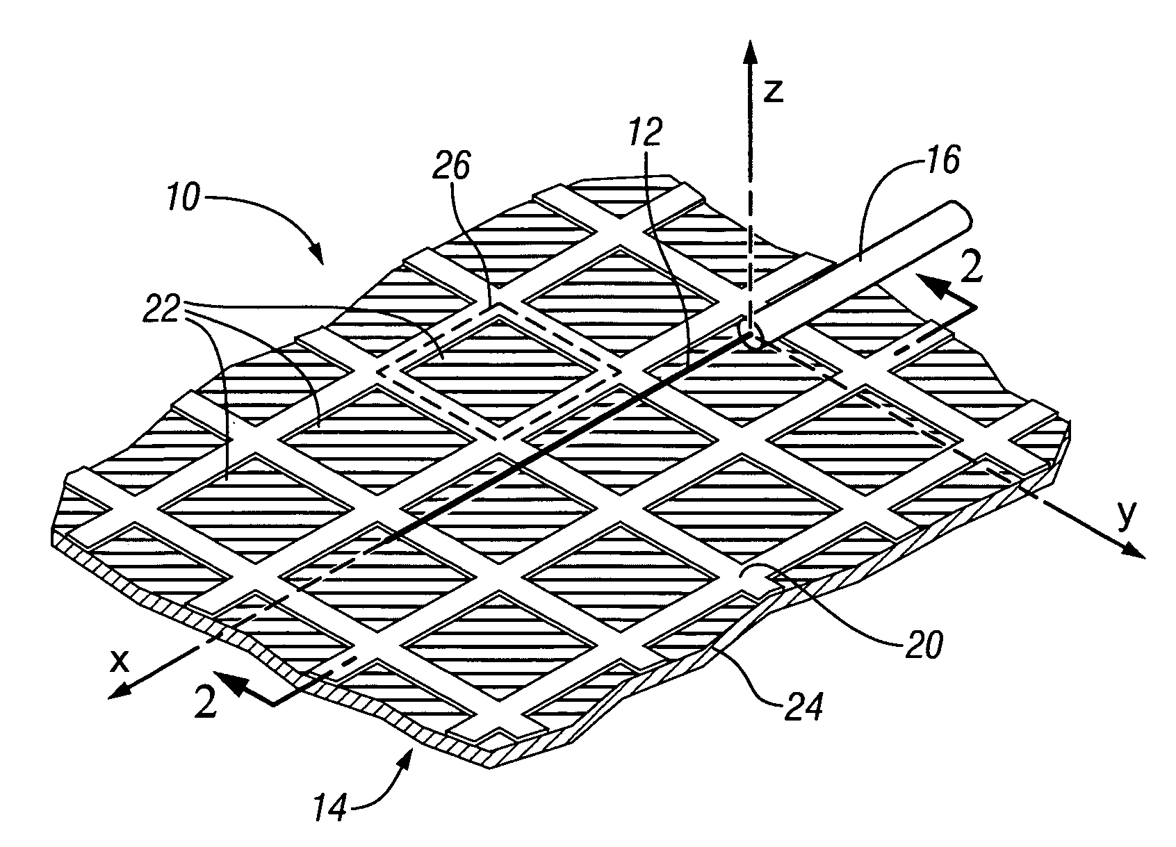 Method for fabricating antenna structures having adjustable radiation characteristics