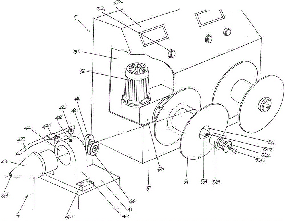 Waste wire stripping device