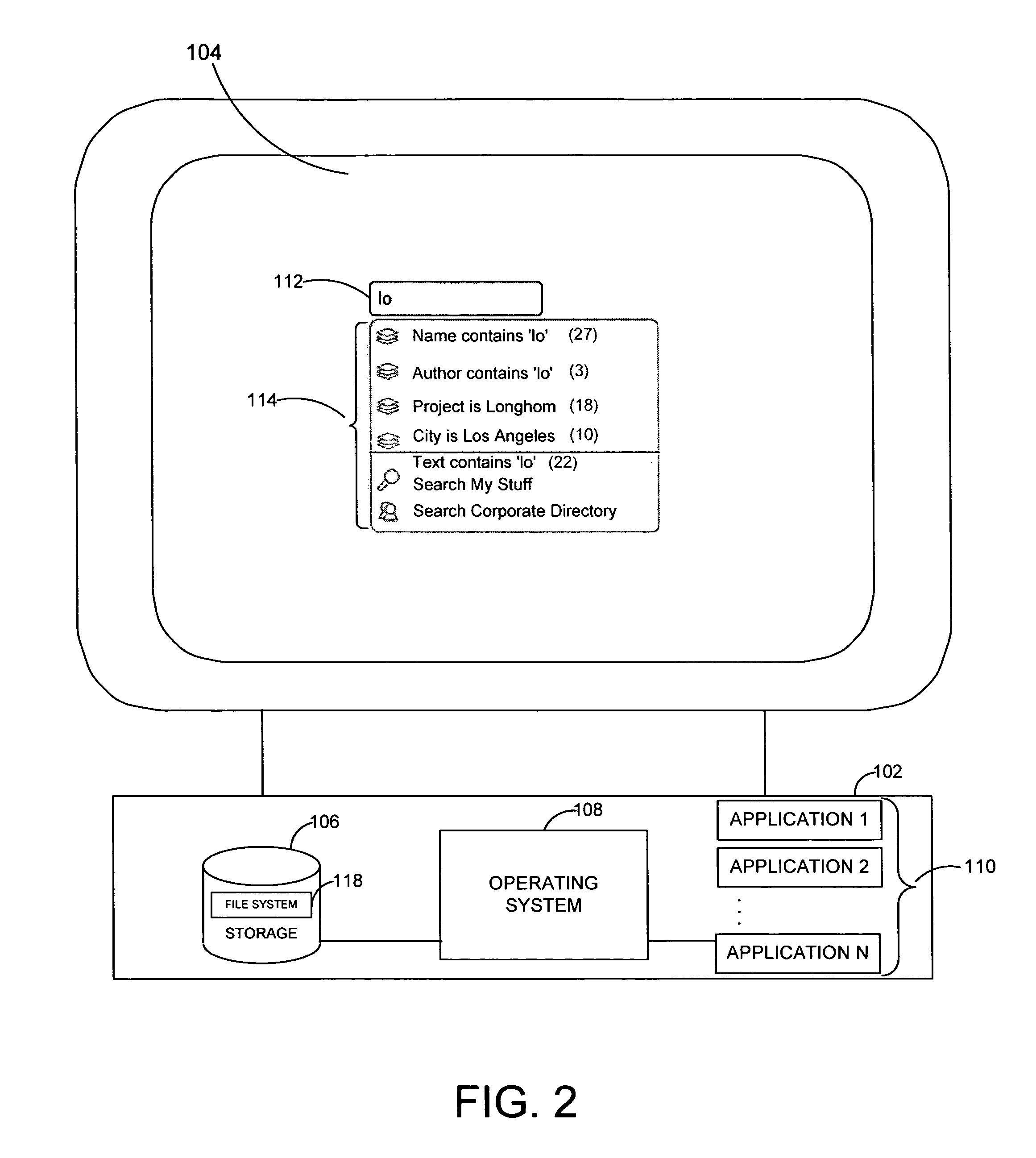 System and method for dynamically generating a selectable search extension