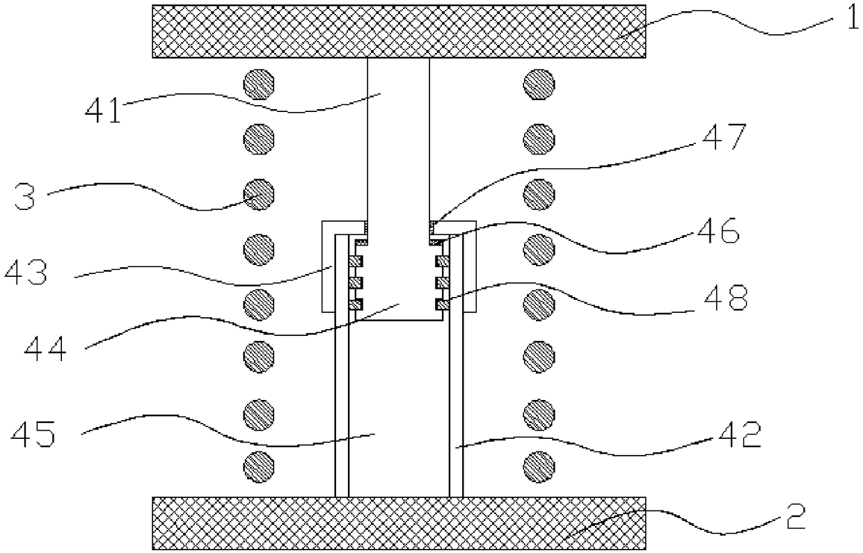 Spring damping shock absorber