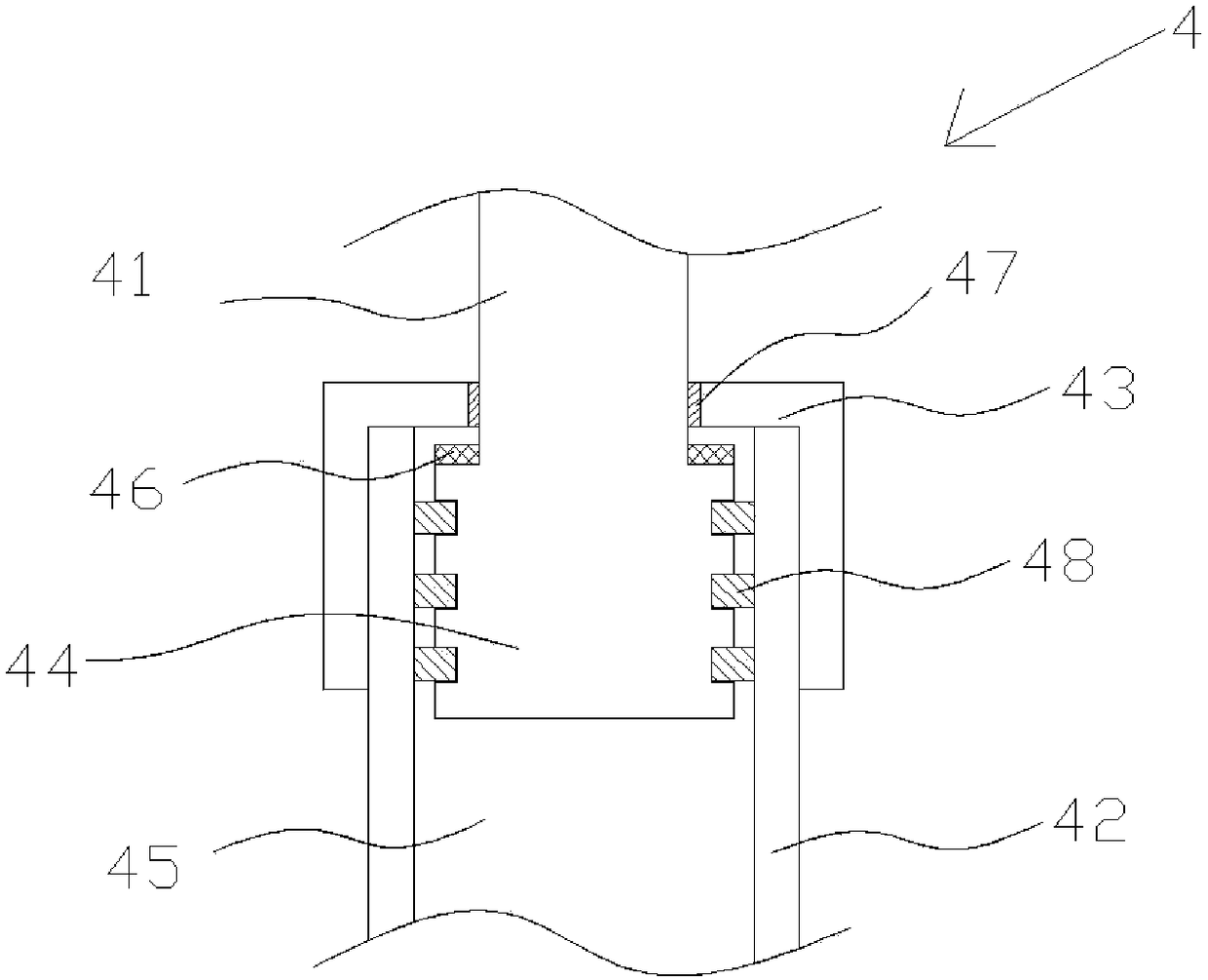 Spring damping shock absorber