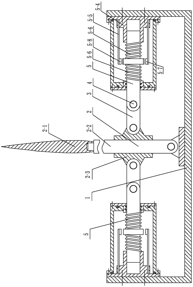 Fluid dynamic energy conversion device imitating tail fin swing vibration excitation