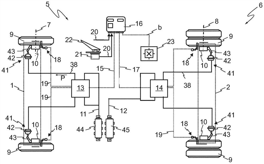 Method for determining the total deceleration value achievable for commercial vehicles by operating the wheel brakes, braking equipment for implementing the method and commercial vehicles having braking equipment