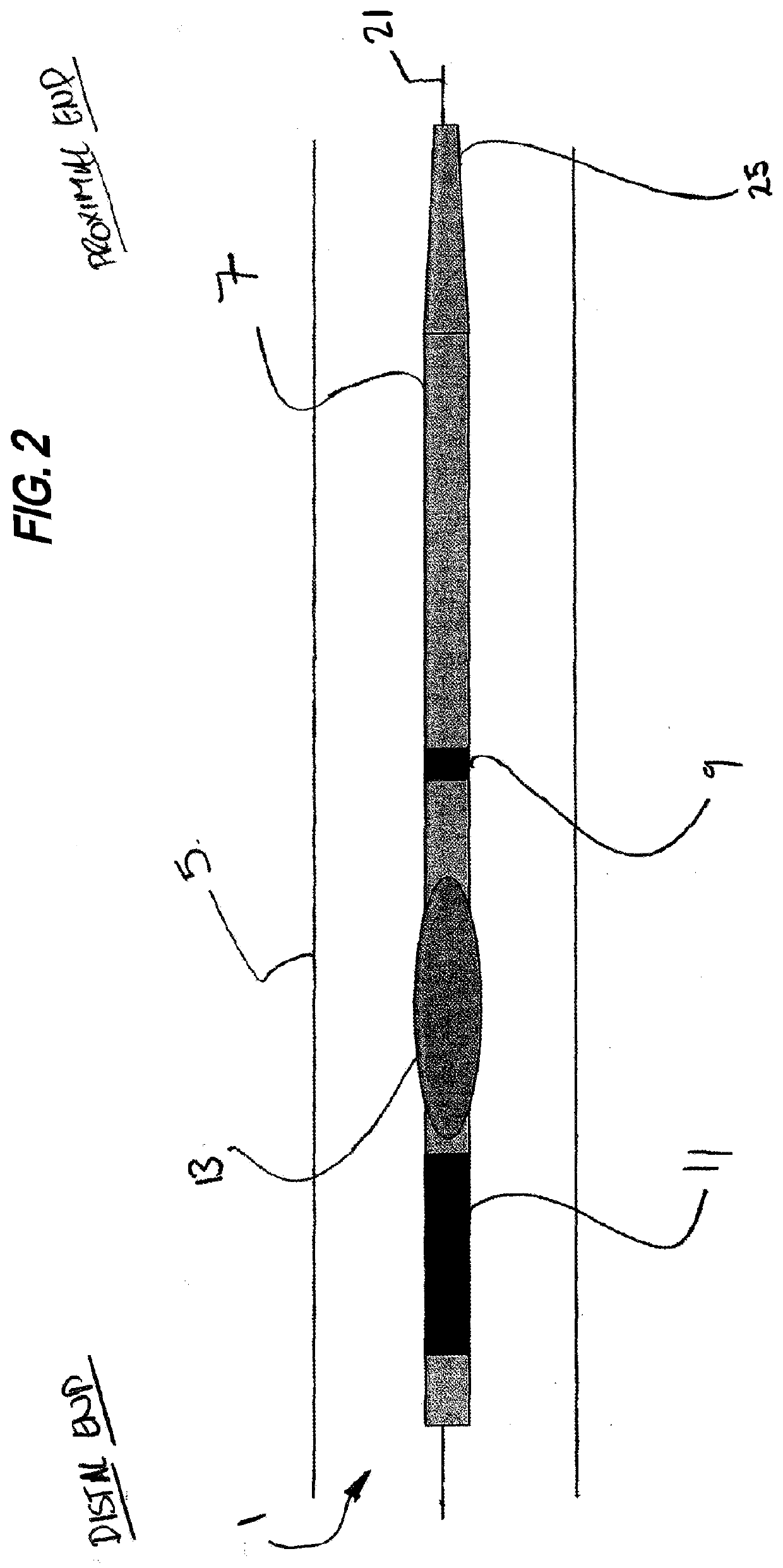 Neurostimulation device for blocking blood flow between electrodes