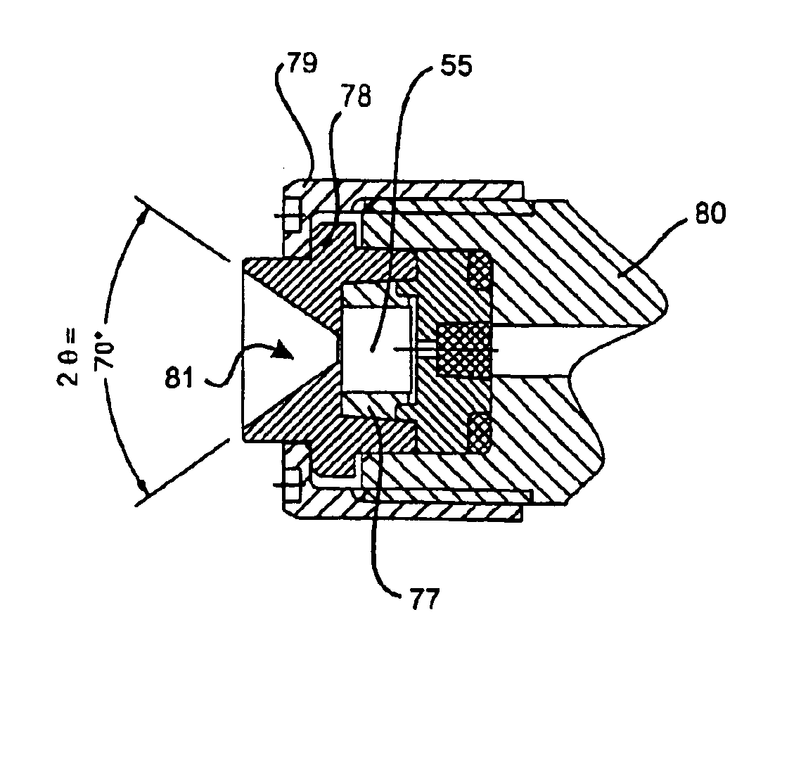 Nozzle-system for a dispenser for fluids consisting of a nozzle and a nozzle-holder and/or screw cap