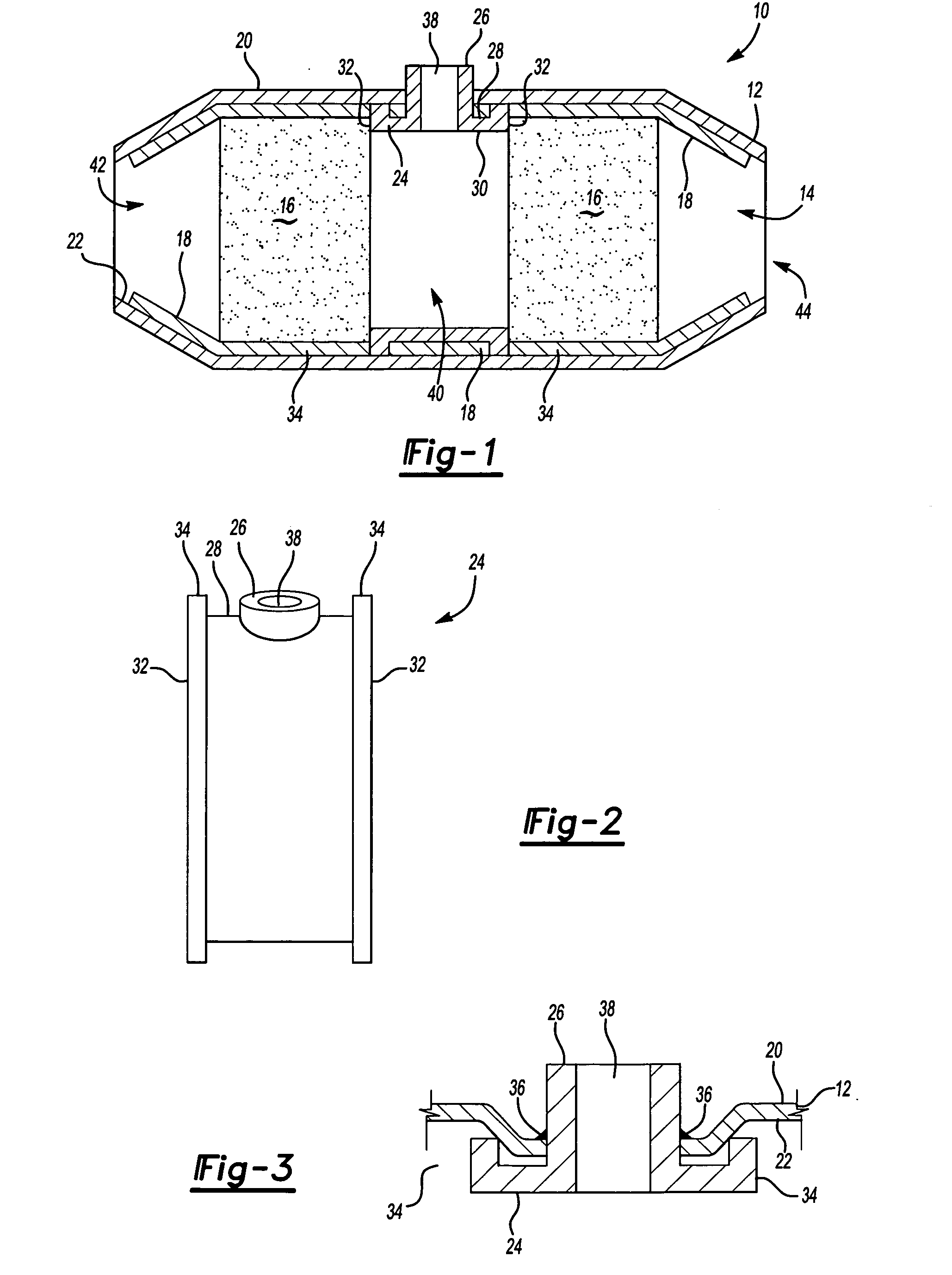 Converter assembly with insulated sensor boss