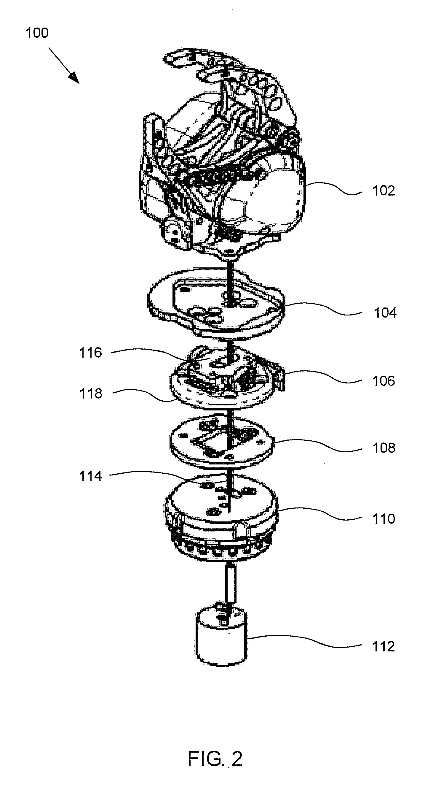 Wrist device for use with a prosthetic limb