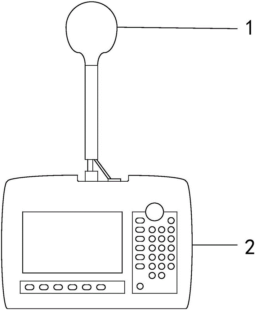 Frequency-selective electromagnetic radiation monitor