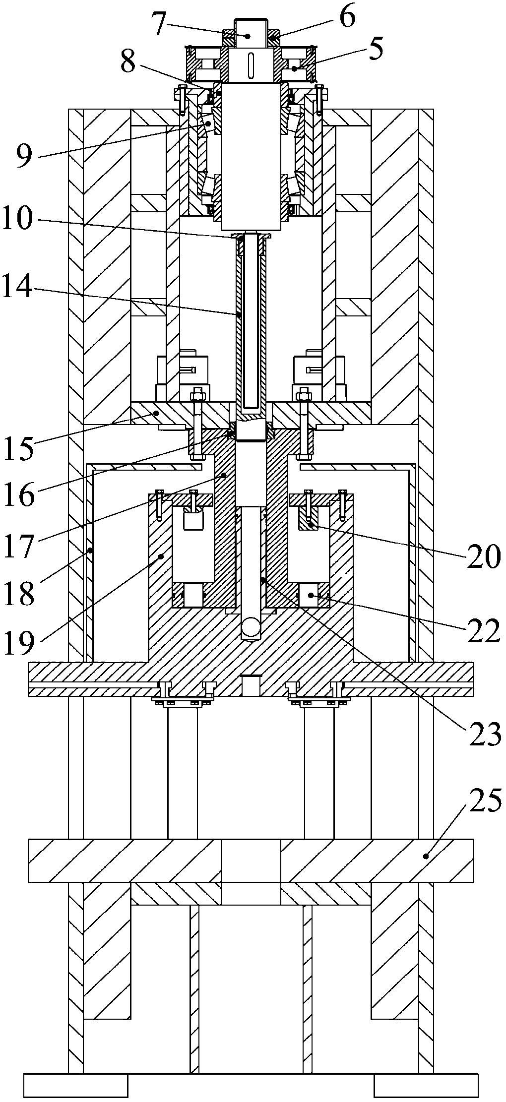 Direct drive type stroke control pressurizing type hydraulic machine of oil-less pump alternating current servo motor