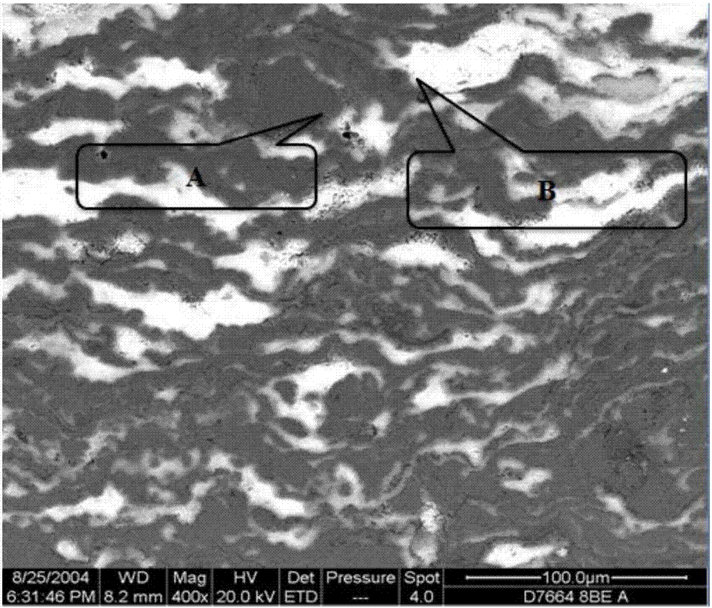 A method and device for preparing a gradient metal-ceramic composite coating on the surface of a deflector