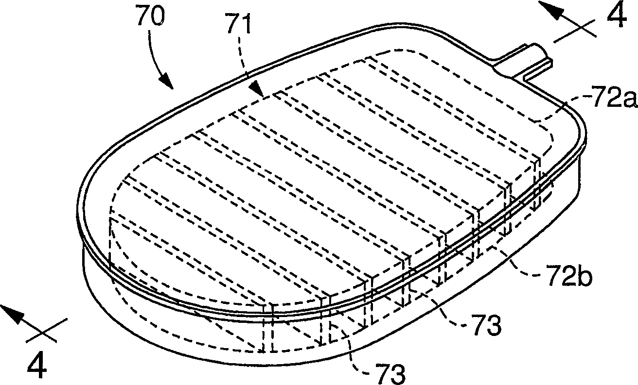 Fluid system with internal filter